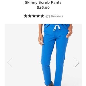 SCRUBS ROYAL BLUE FIGS